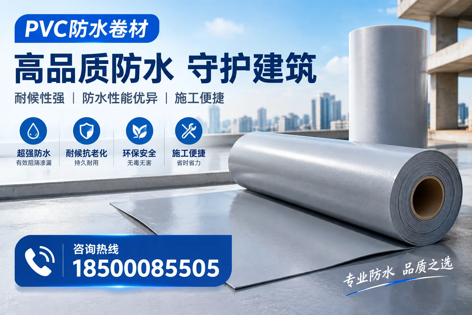 PVC防水卷材的防水效果评测，适合商洛的科学依据