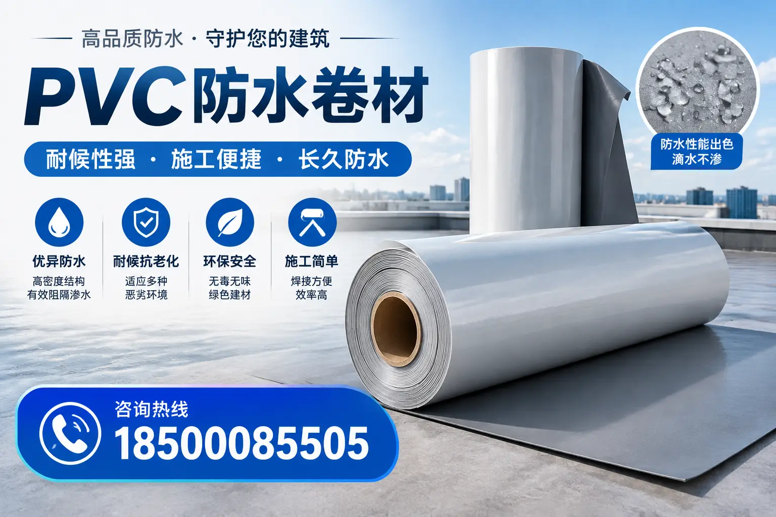 pvc防水卷材在商洛的行业应用前景分析